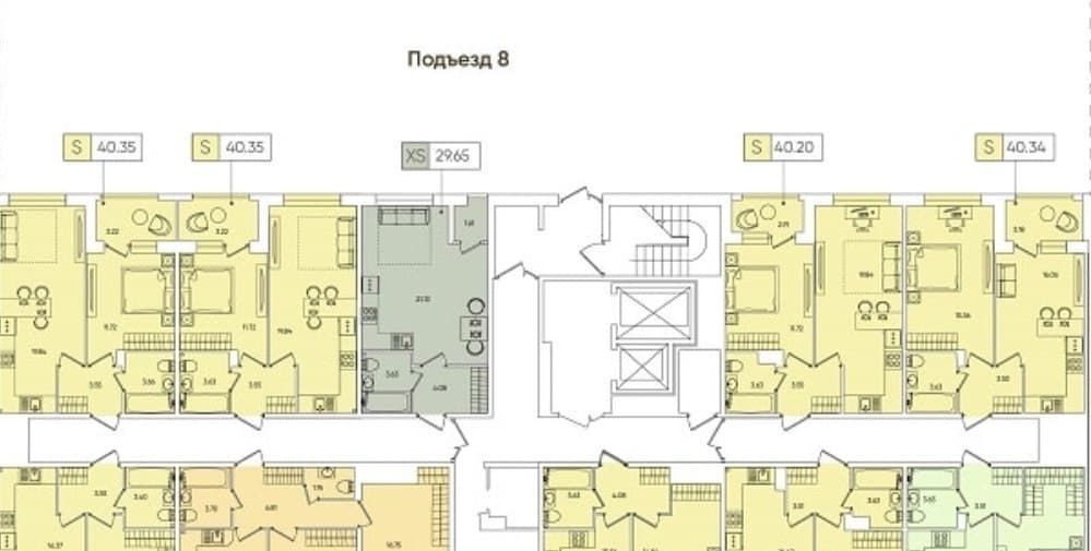 квартира г Санкт-Петербург метро Комендантский Проспект ул Планерная 87к/1 фото 2