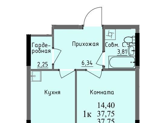 квартира г Ижевск р-н Первомайский проезд Ключевой 23а Поселок фото 1