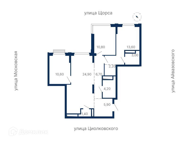 квартира г Екатеринбург ул Мартовская 249 Екатеринбург, муниципальное образование фото 1