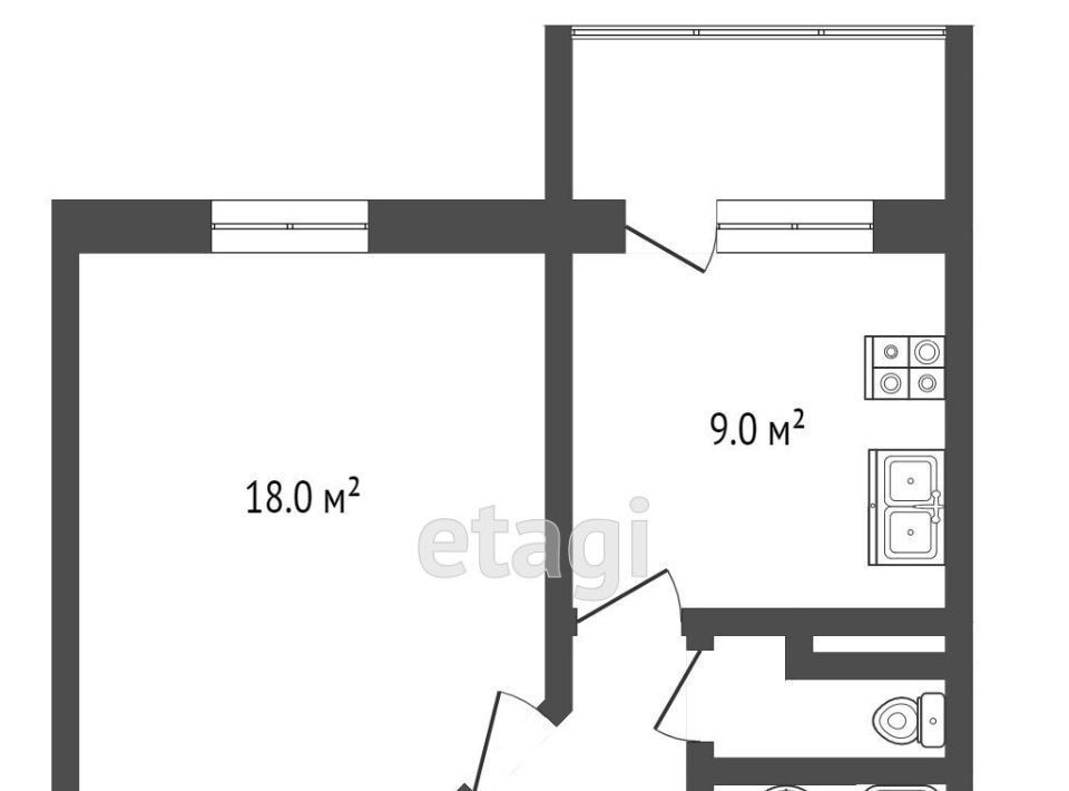 квартира г Новый Уренгой мкр Строителей 5к/5 фото 10