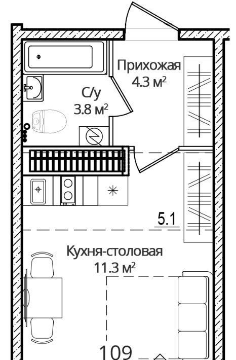 квартира р-н Псковский д Борисовичи ул Дмитрия Яковлева 8 Завеличенская волость фото 1