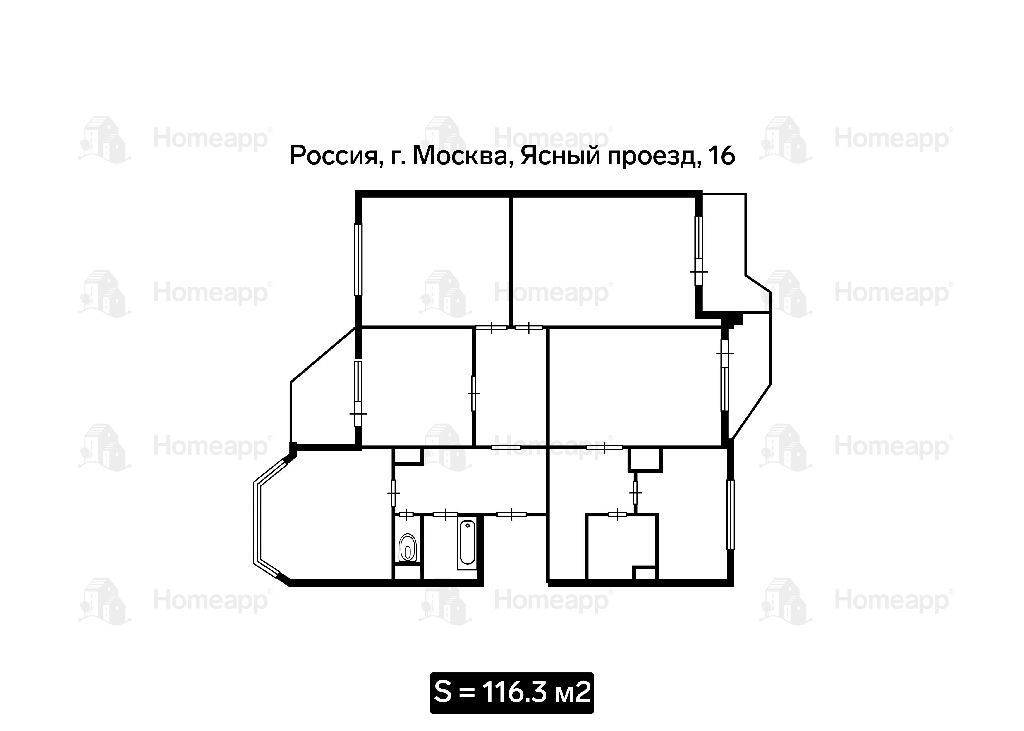 квартира г Москва метро Бибирево проезд Ясный 16 фото 28