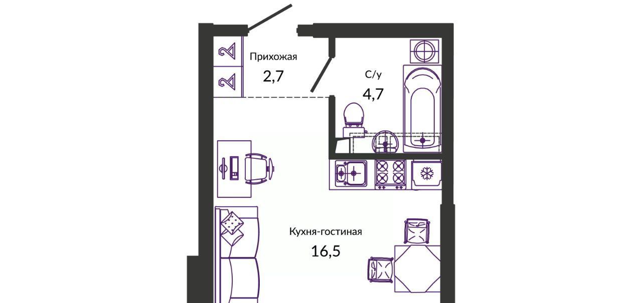 квартира г Краснодар р-н Прикубанский ул им. Героя Георгия Бочарникова 2/2 фото 1