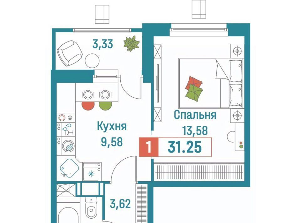 квартира р-н Всеволожский г Мурино ЖК «Графика» Девяткино фото 1