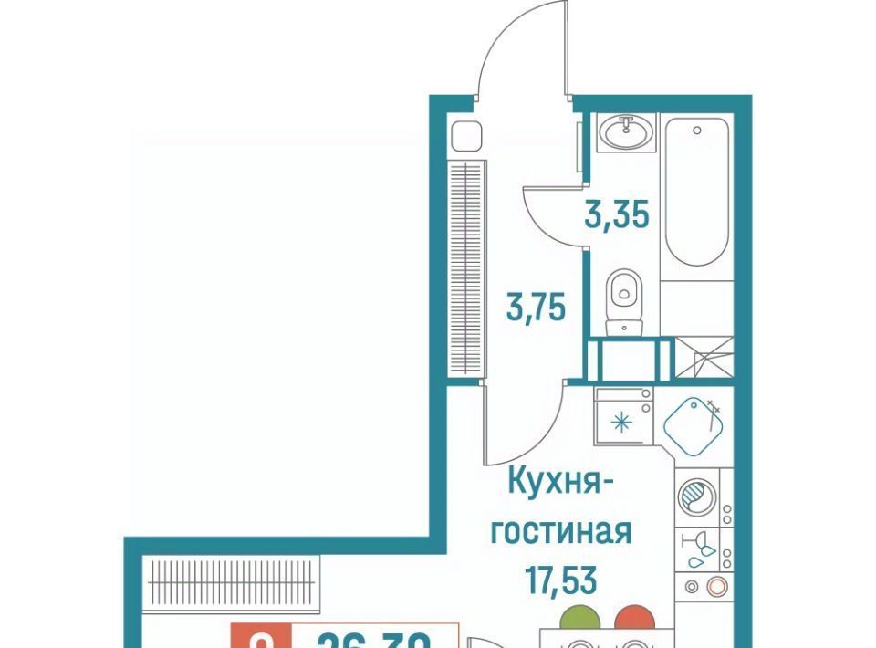 квартира р-н Всеволожский г Мурино ЖК «Графика» Девяткино фото 1