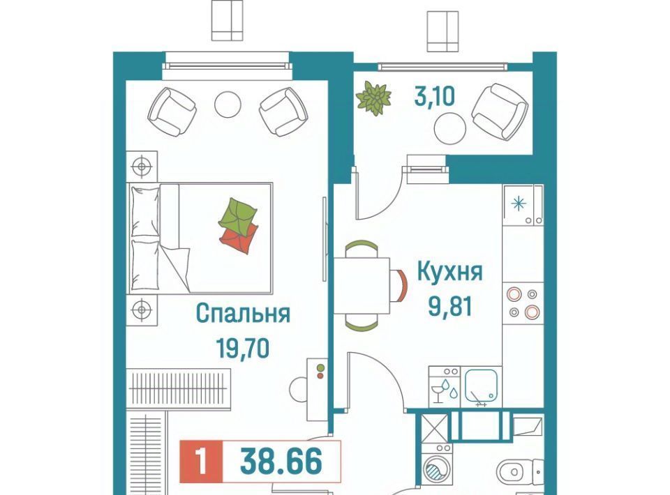 квартира р-н Всеволожский г Мурино ЖК «Графика» Девяткино фото 1