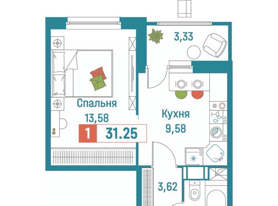 квартира р-н Всеволожский г Мурино ЖК «Графика» Девяткино фото 1