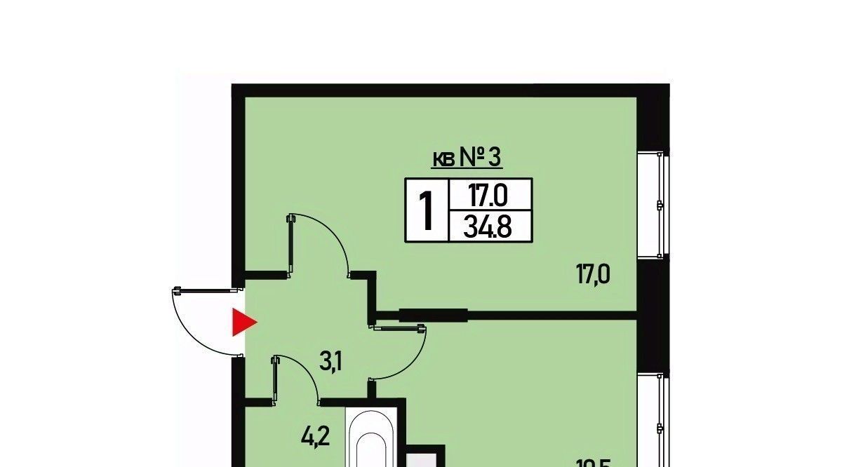 квартира г Москва п Новофедоровское ТиНАО ул Генерала Донскова 27к/5 фото 1