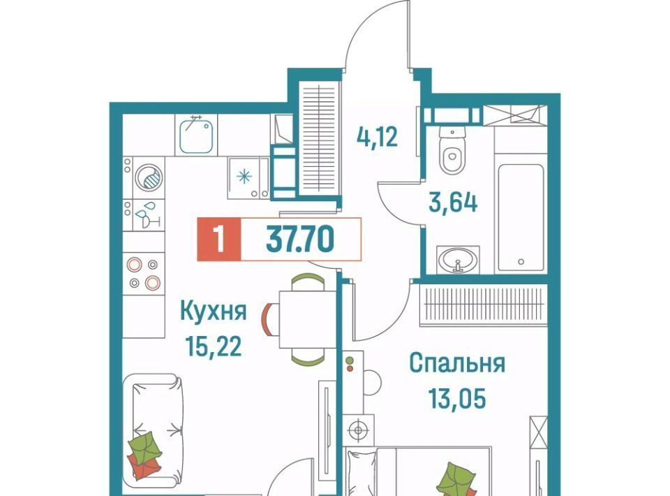 квартира р-н Всеволожский г Мурино ЖК «Графика» Девяткино фото 1