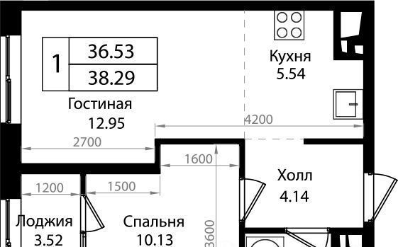 квартира г Краснодар р-н Карасунский микрорайон Хлопчато-бумажный Комбинат фото 1