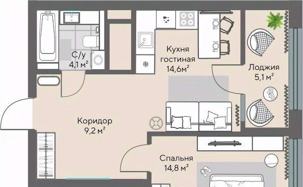 квартира г Екатеринбург Эльмаш ЖК Изумрудный Бор Проспект Космонавтов, жилрайон фото 2