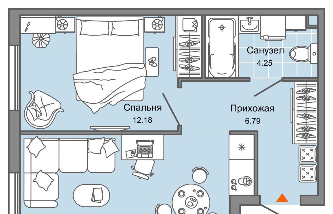 квартира г Ульяновск р-н Засвияжский микрорайон «Юго-Западный» 2 Ультраград жилой комплекс фото 1