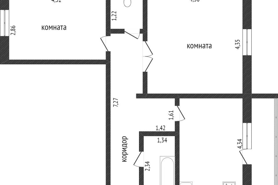 квартира г Тобольск мкр 4 36/1 Тобольский район фото 10