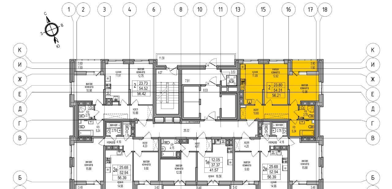 квартира г Санкт-Петербург п Парголово проезд Толубеевский 32 метро Парнас фото 3