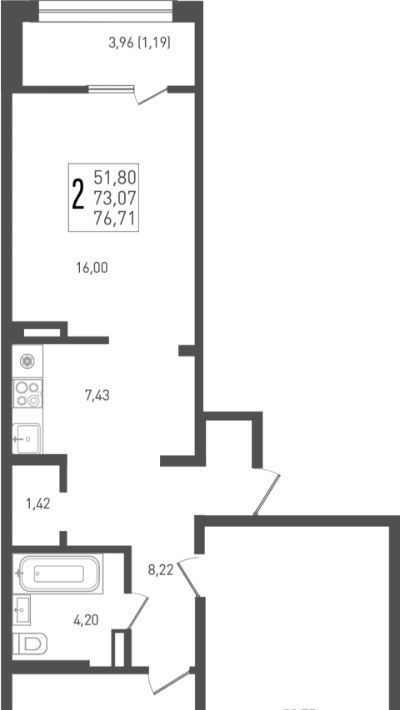 квартира г Краснодар р-н Прикубанский ЖК Югге фото 1