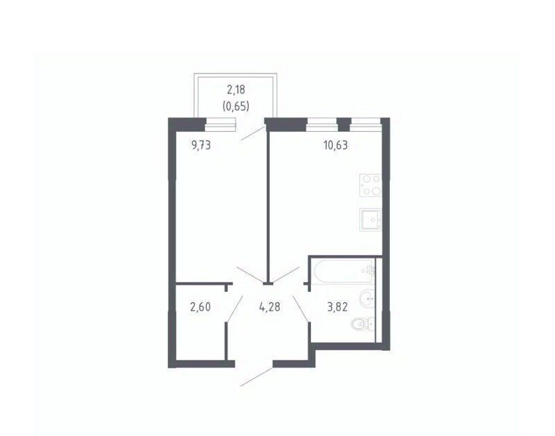квартира г Тюмень р-н Ленинский ЖК «Чаркова 72» 1/2 фото 1