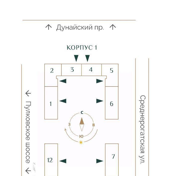 квартира г Санкт-Петербург ЖК «Триумф Парк» Звездная, Звездное муниципальный округ фото 3