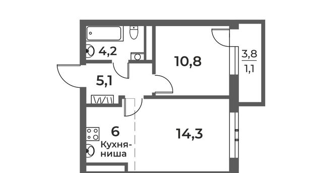 квартира р-н Центральный дом 4 фото