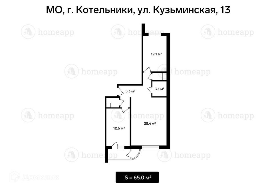 квартира г Котельники ул Кузьминская 13 городской округ Котельники фото 2