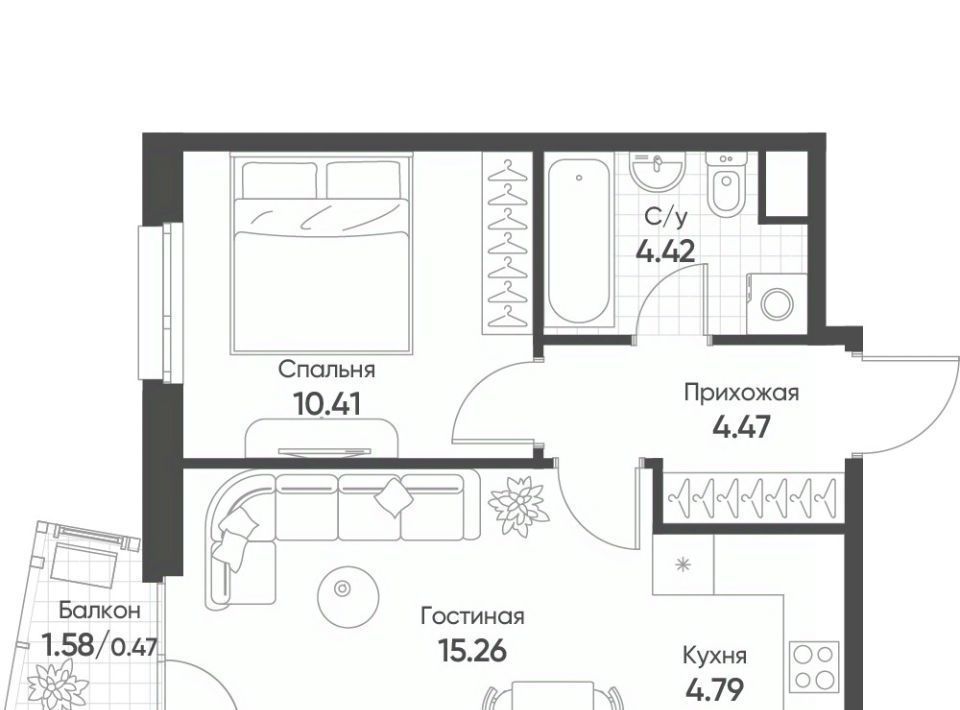 квартира г Казань Козья слобода ЖК Счастье в Казани фото 1