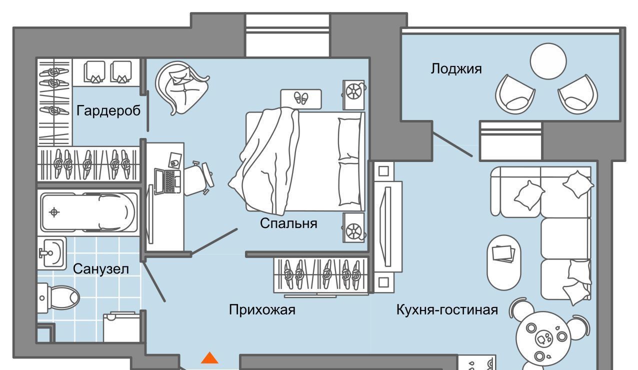 квартира ул. Строителя Николая Шишкина, 11/4, Завьяловский район, с. Первомайский фото 1