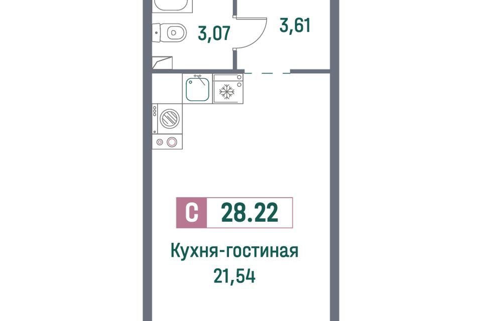 квартира р-н Всеволожский г Мурино жилой комплекс Фотограф фото 1