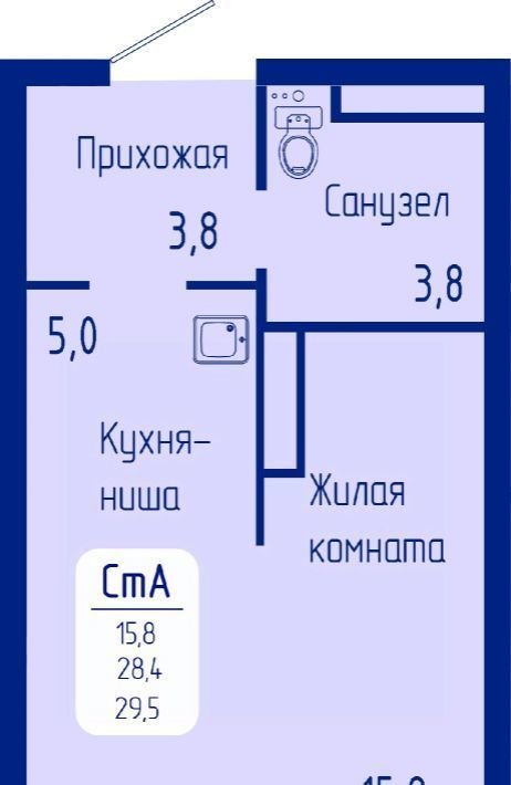 квартира г Красноярск р-н Октябрьский пр-кт Свободный фото 1