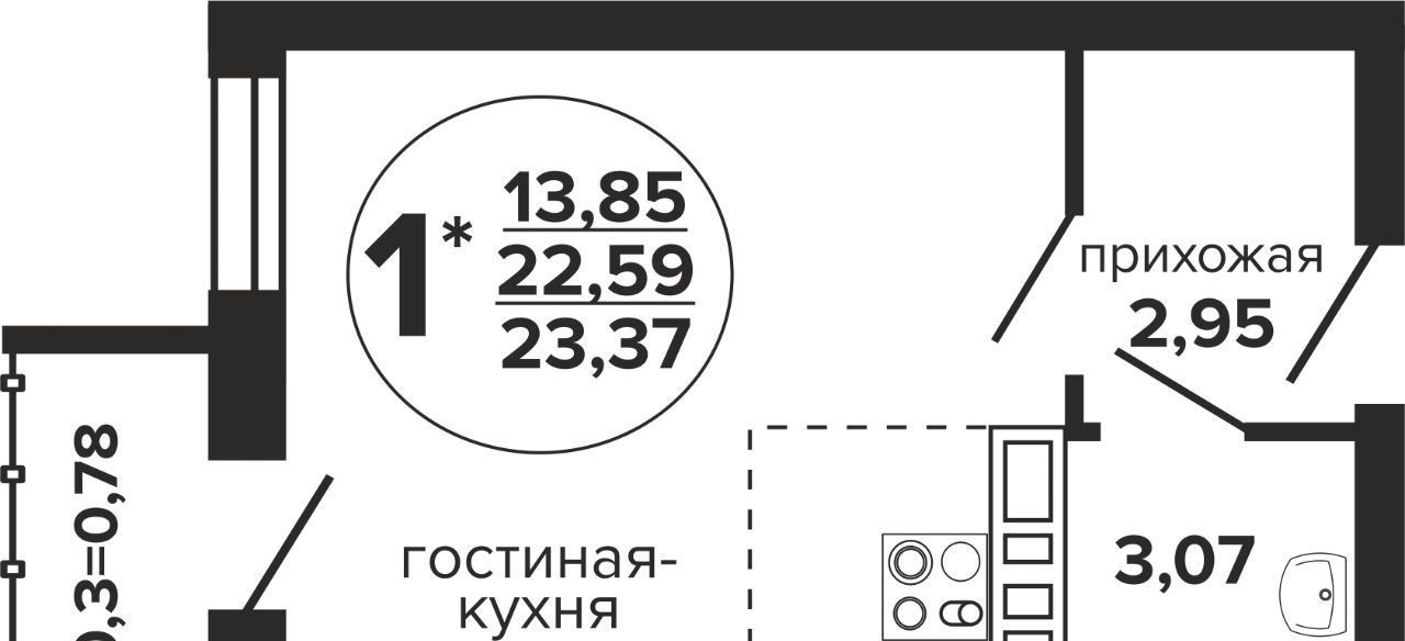 квартира г Краснодар р-н Прикубанский ул Российская 257/7 1 фото 1