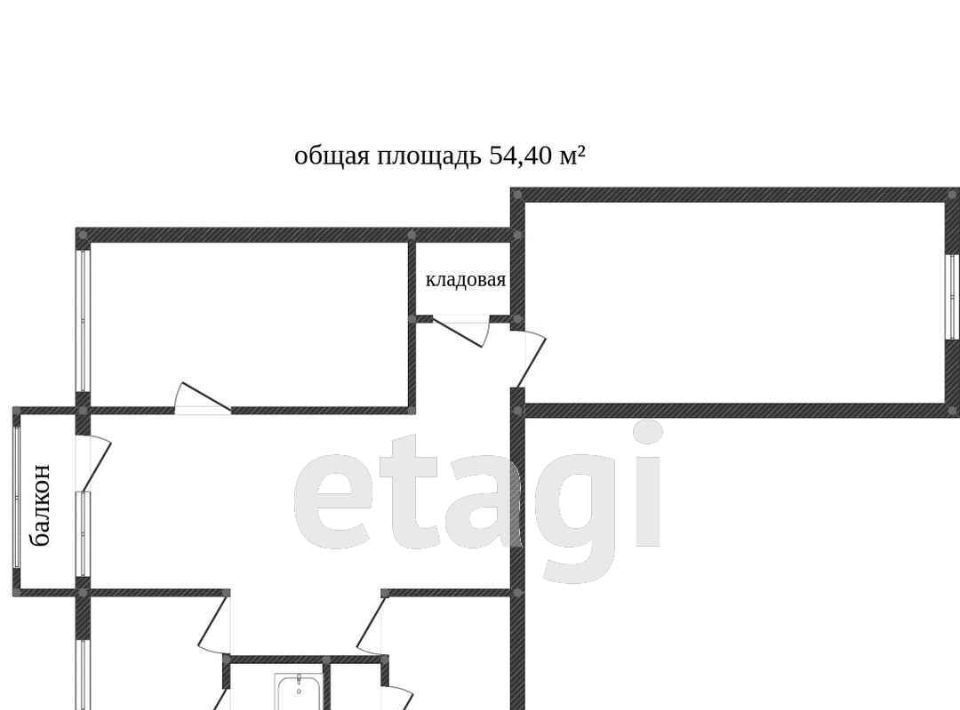 квартира г Кострома мкр Черноречье 30а фото 31