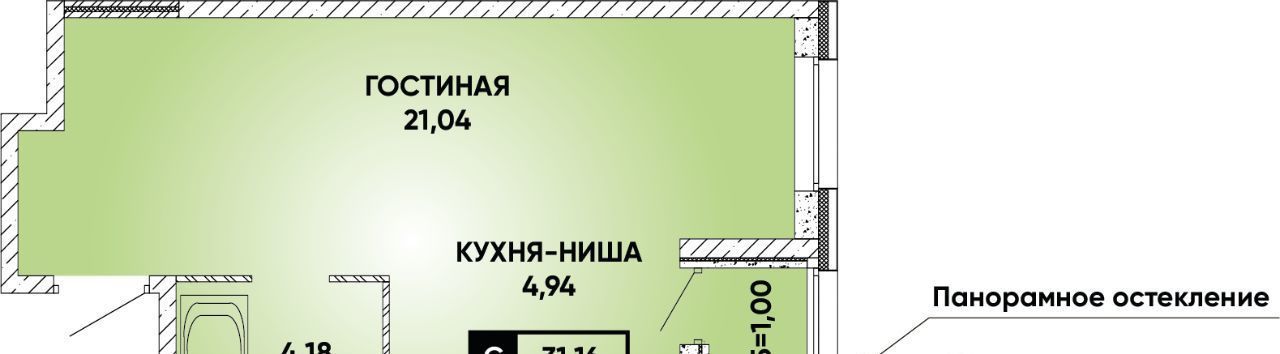 квартира г Краснодар р-н Прикубанский ул им. Петра Феленкова фото 1