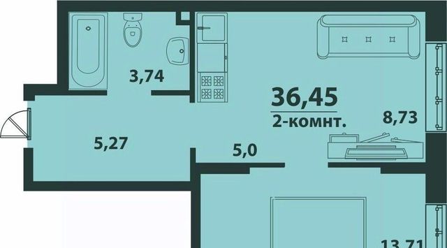 квартира р-н Засвияжский 19-й микрорайон 5 фото