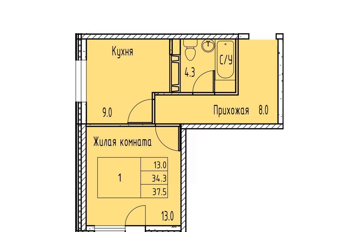 квартира г Ростов-на-Дону р-н Советский ЖК Грей фото 2