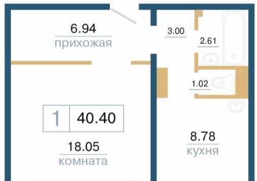 квартира г Красноярск р-н Советский ул Светлова 44 фото 3