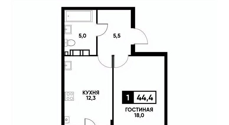 квартира г Ставрополь р-н Промышленный ул Андрея Голуба 16к/2 фото 1