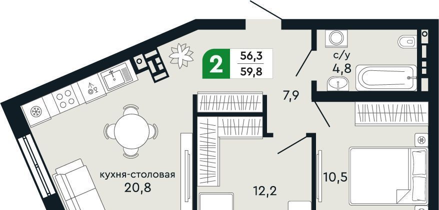 квартира г Верхняя Пышма Проспект Космонавтов фото 1