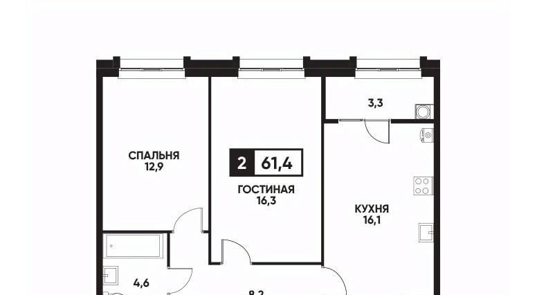 квартира г Ставрополь р-н Промышленный ул Андрея Голуба 16к/1 фото 1