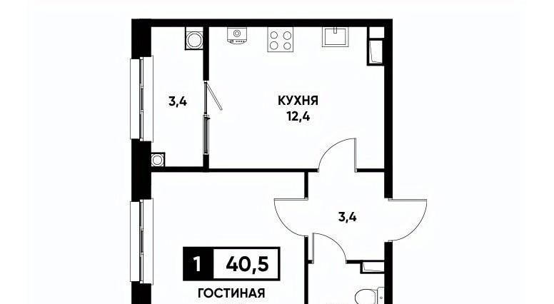 квартира г Ставрополь р-н Промышленный ул Николая Голодникова 7к/1 фото 1