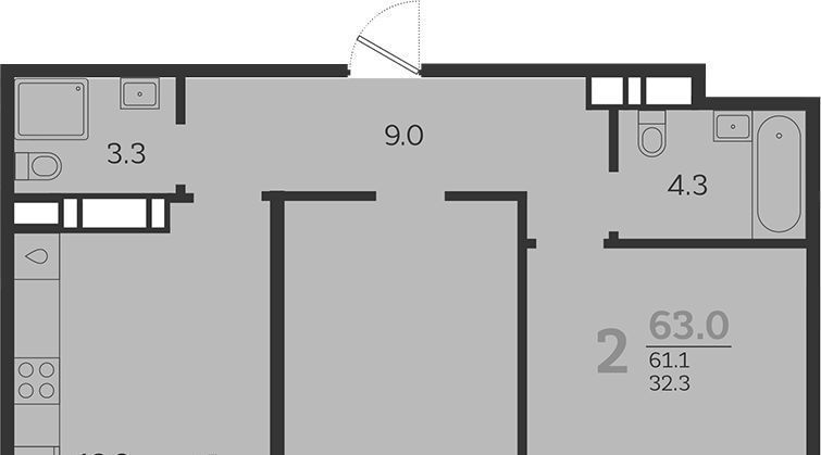 квартира г Краснодар р-н Центральный ул Колхозная 5к/8 фото 1