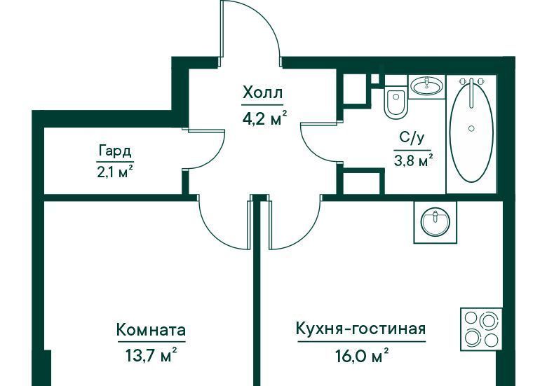 квартира г Самара Российская ЖК Грин Ривер фото 1