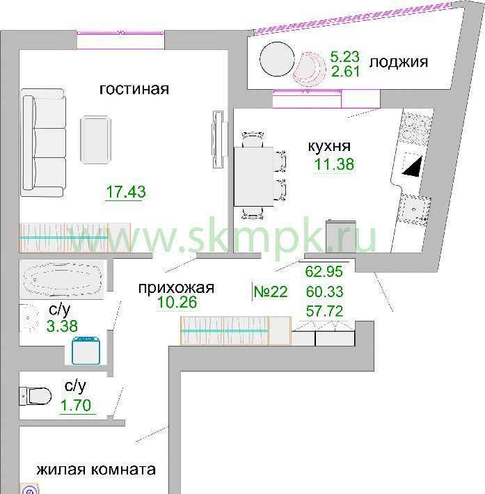 квартира р-н Зеленоградский г Зеленоградск ул Тургенева 16а фото 1