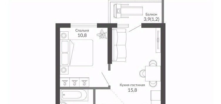 квартира г Новороссийск р-н Центральный ЖК Облака 2 фото 1