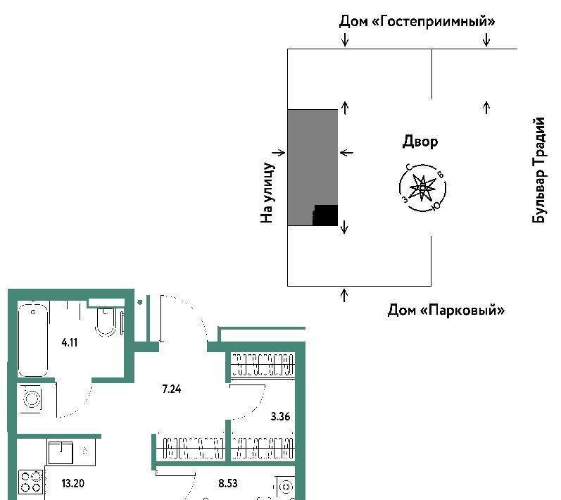 квартира г Тюмень р-н Калининский ул Новоселов 100 фото 1