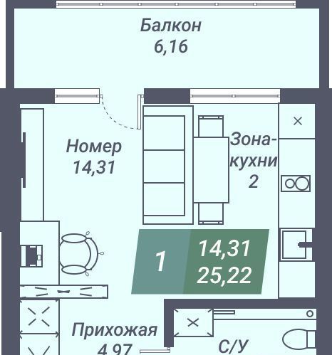 квартира г Новосибирск Заельцовская ул Даргомыжского 8д фото 2