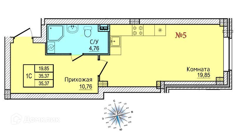 квартира г Псков проезд Прибрежный 2 городской округ Псков фото 1