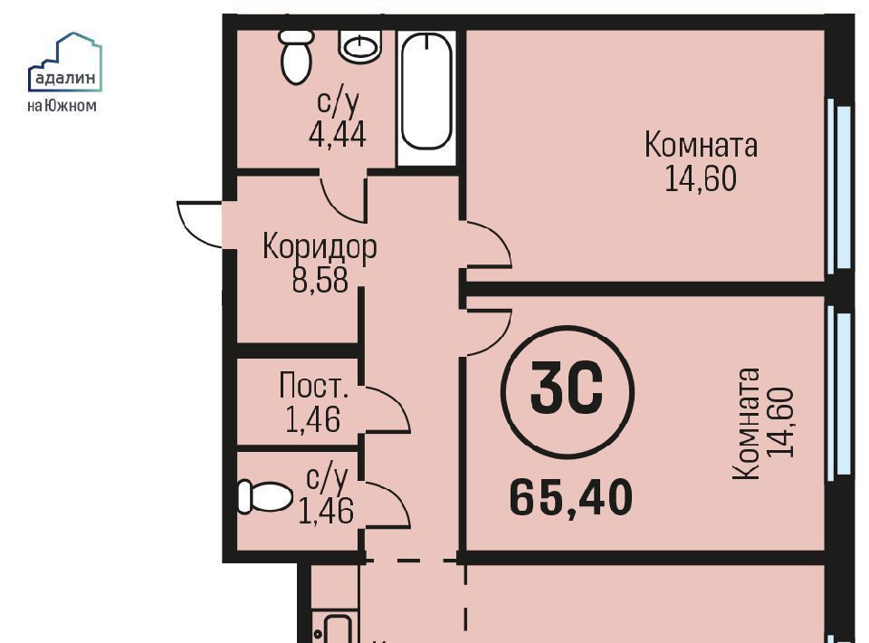 квартира тракт Южный, 15к 5 фото 1