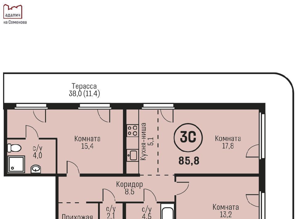 квартира г Барнаул р-н Индустриальный ул им В.Т.Христенко 2к/1 фото 1