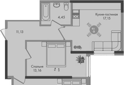 квартира г Краснодар р-н Прикубанский ул им. генерала Брусилова 1/1 5 лит фото 1