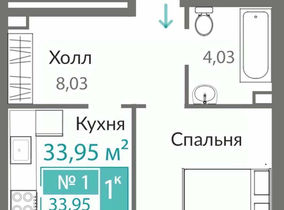квартира г Симферополь Крымская Роза Горизонты жилой комплекс фото 1