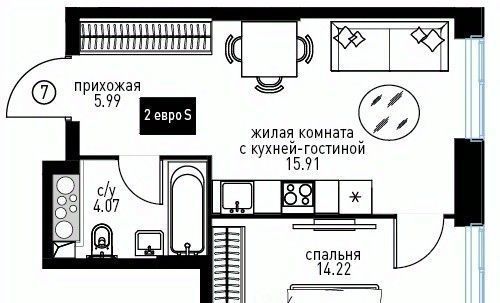 квартира г Москва метро Мичуринский проспект ЖК «Инноватор» к А фото 1