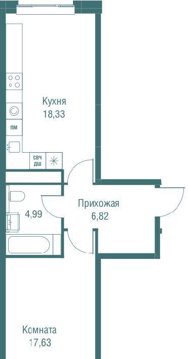 квартира г Одинцово ЖК «Одинбург» Одинцово фото 2